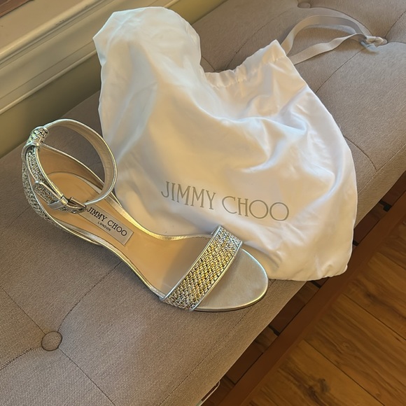 Jimmy Choo Edina Silver Mix - Picture 6 of 9
